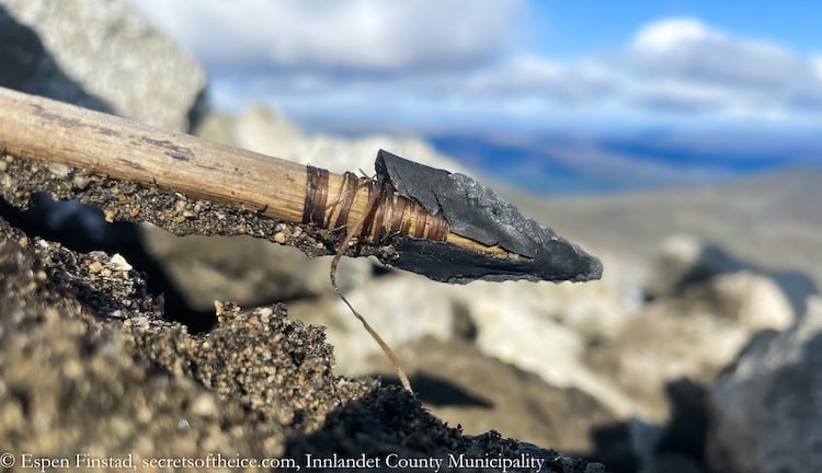 Bronze Age Arrow Discovered on Glacier in Norway