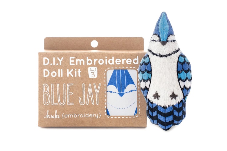 Blue Jay Embroidery Kit