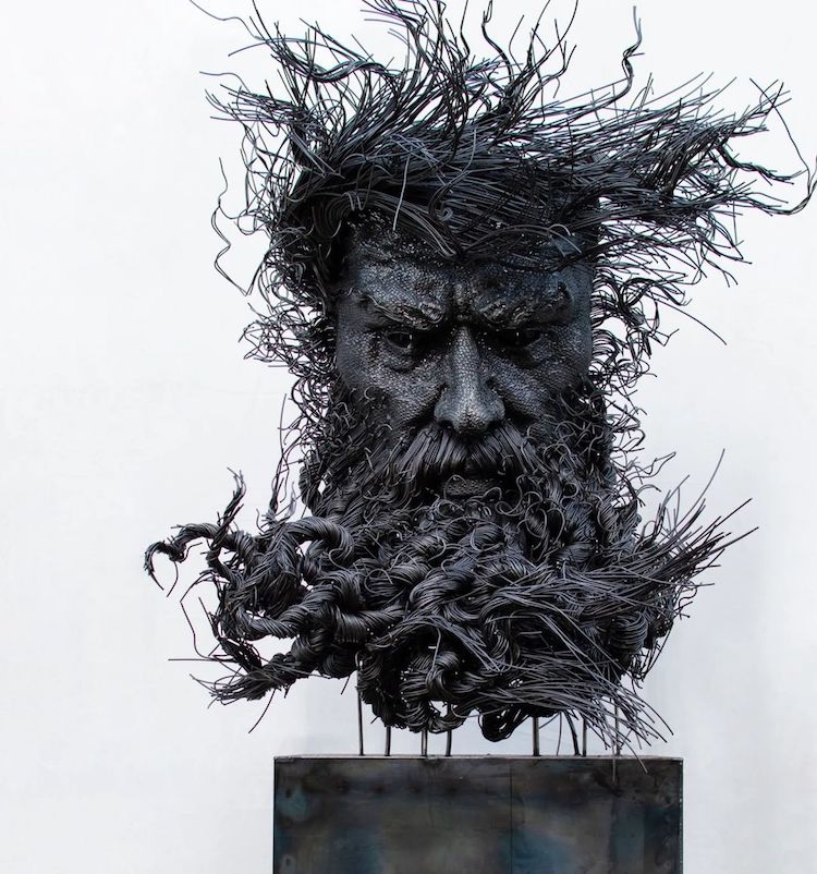 Metal Figurative Sculpture by Darius Hulea