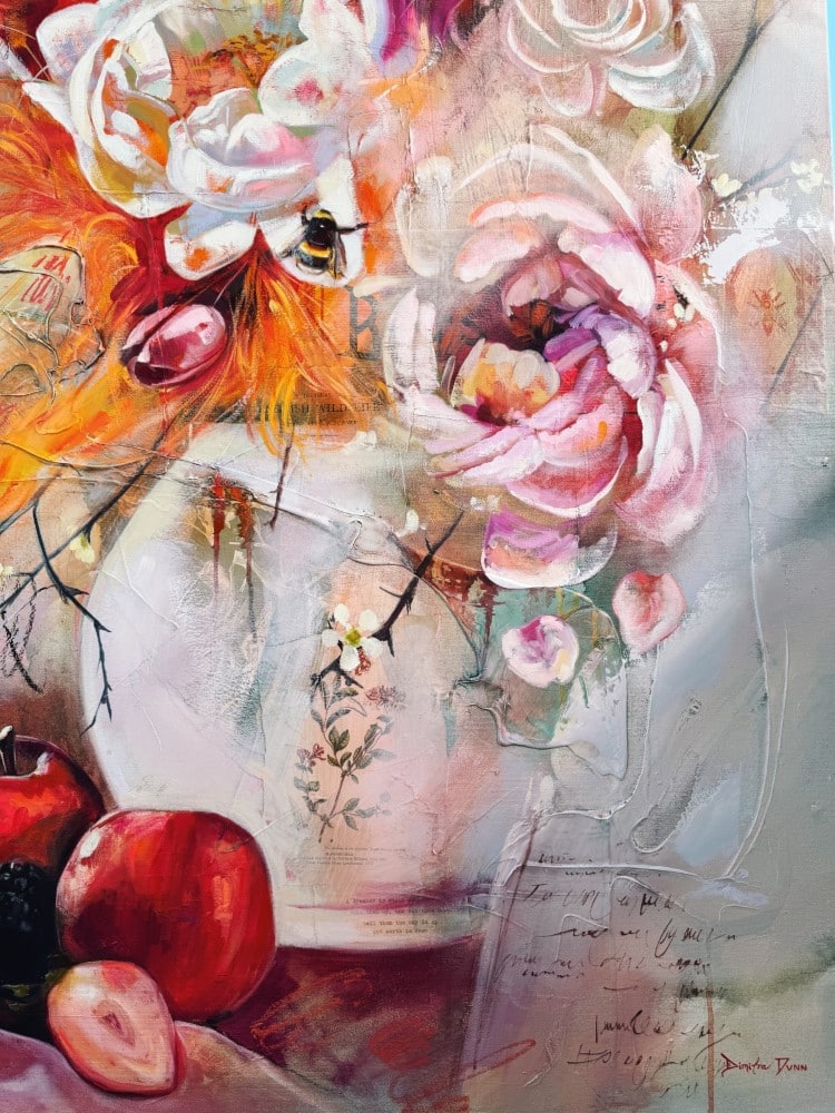 Abstract floral art by Dimitra Milan