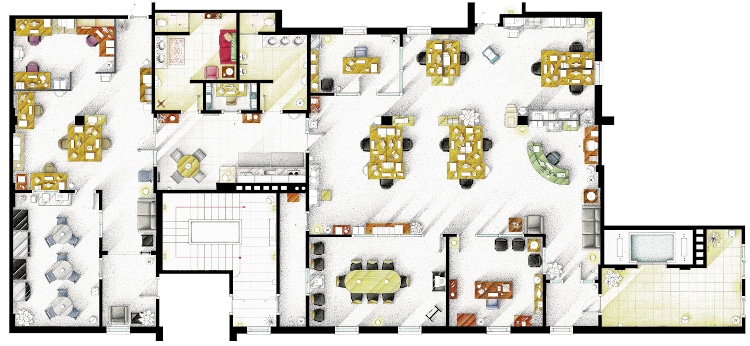 floorplan from the Office by Iñaki aliste lizarralde