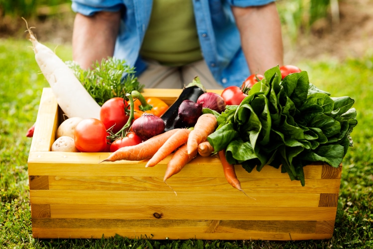 produce in crate