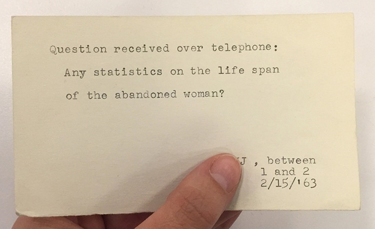 Vintage Questions the Public Once Asked New York Public Library’s Librarians