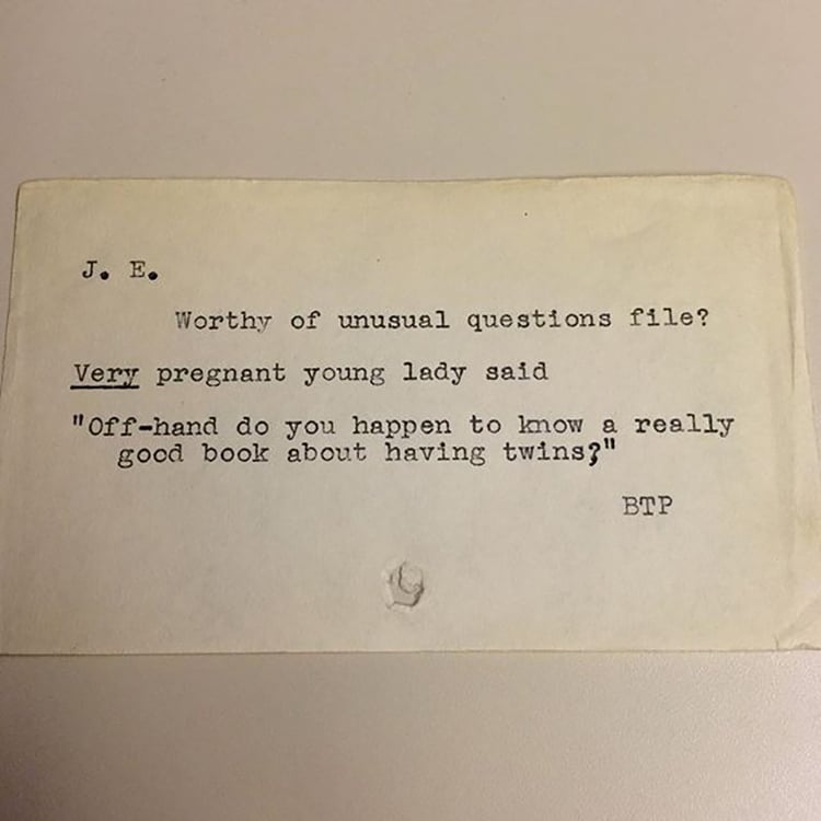 Vintage Questions the Public Once Asked New York Public Library’s Librarians