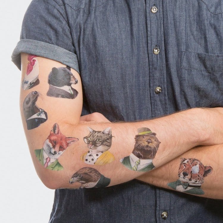 Animal Temporary Tattoo Set